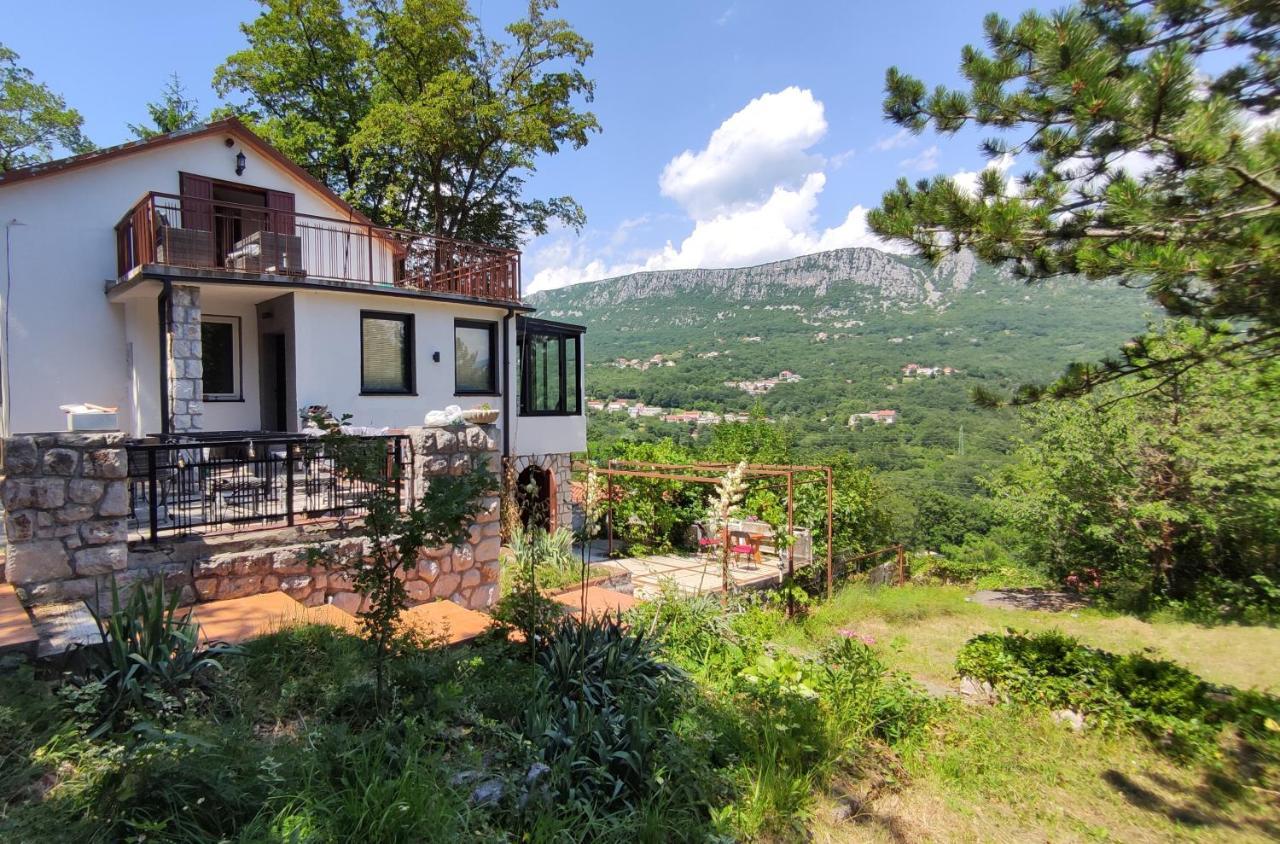 Amazing Sea-Mountain Valley View House With 3 Terraces And Huge Chill Gardens, 5Min From The Sea! Bribir  Exterior foto
